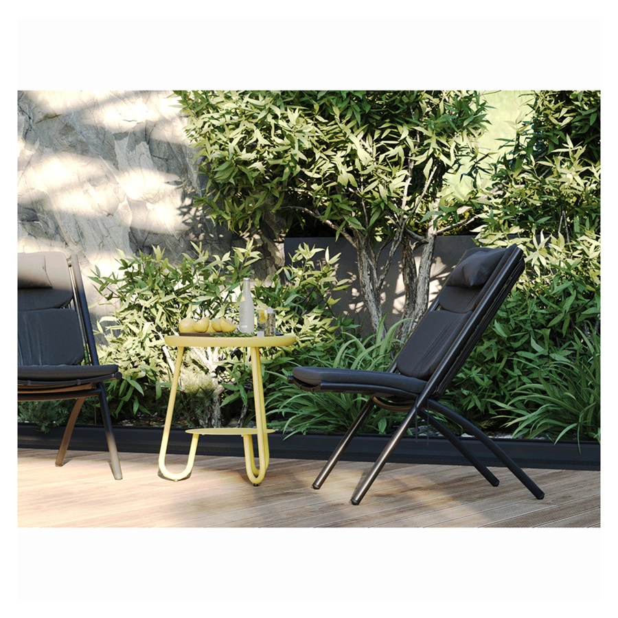 Столик Bergenson Bjorn Stian 50 см, желтый, алюминий