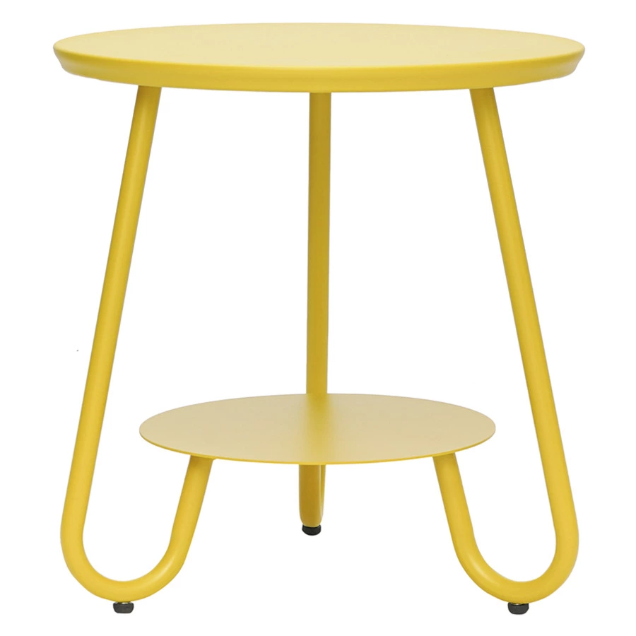 Столик Bergenson Bjorn Stian 50 см, желтый, алюминий