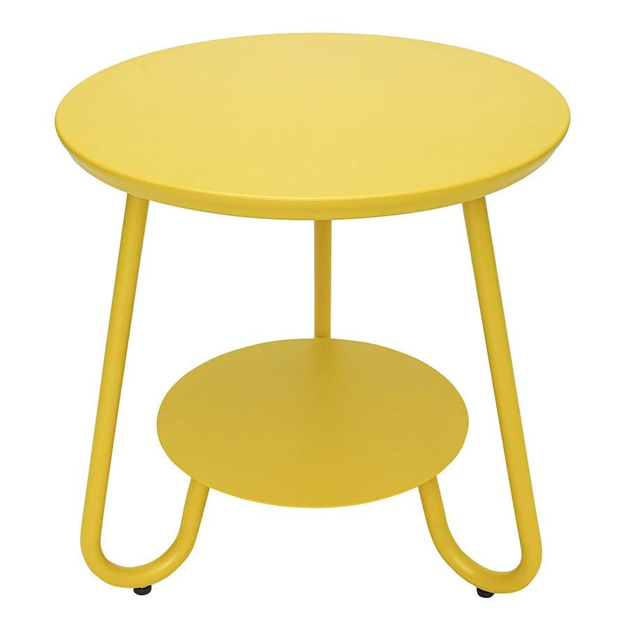 Столик Bergenson Bjorn Stian 50 см, желтый, алюминий