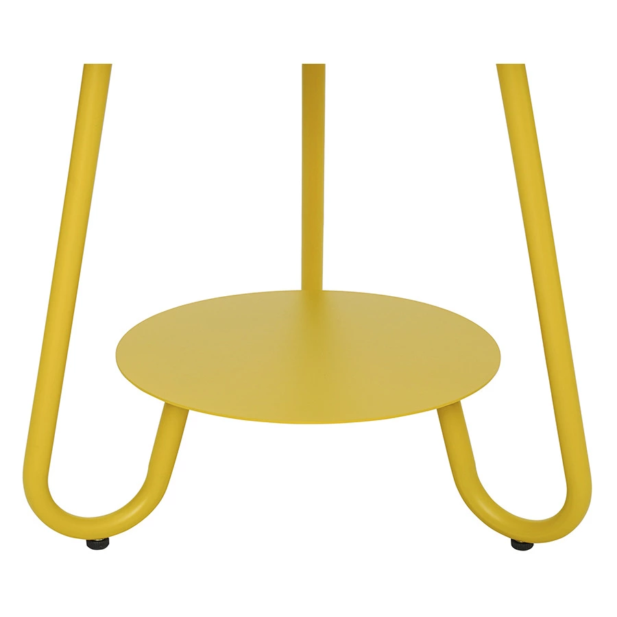 Столик Bergenson Bjorn Stian 50 см, желтый, алюминий