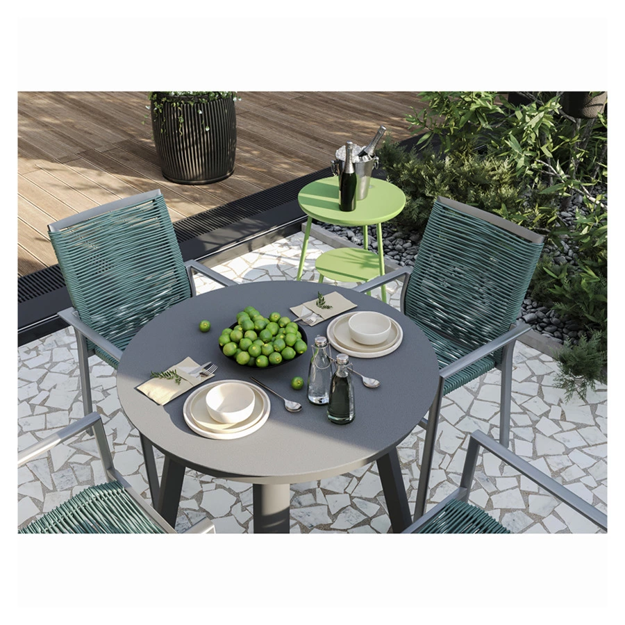 Столик Bergenson Bjorn Stian 50 см, зеленый, алюминий