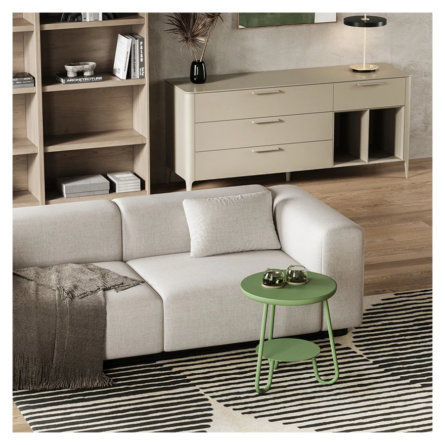 Столик Bergenson Bjorn Stian 50 см, зеленый, алюминий