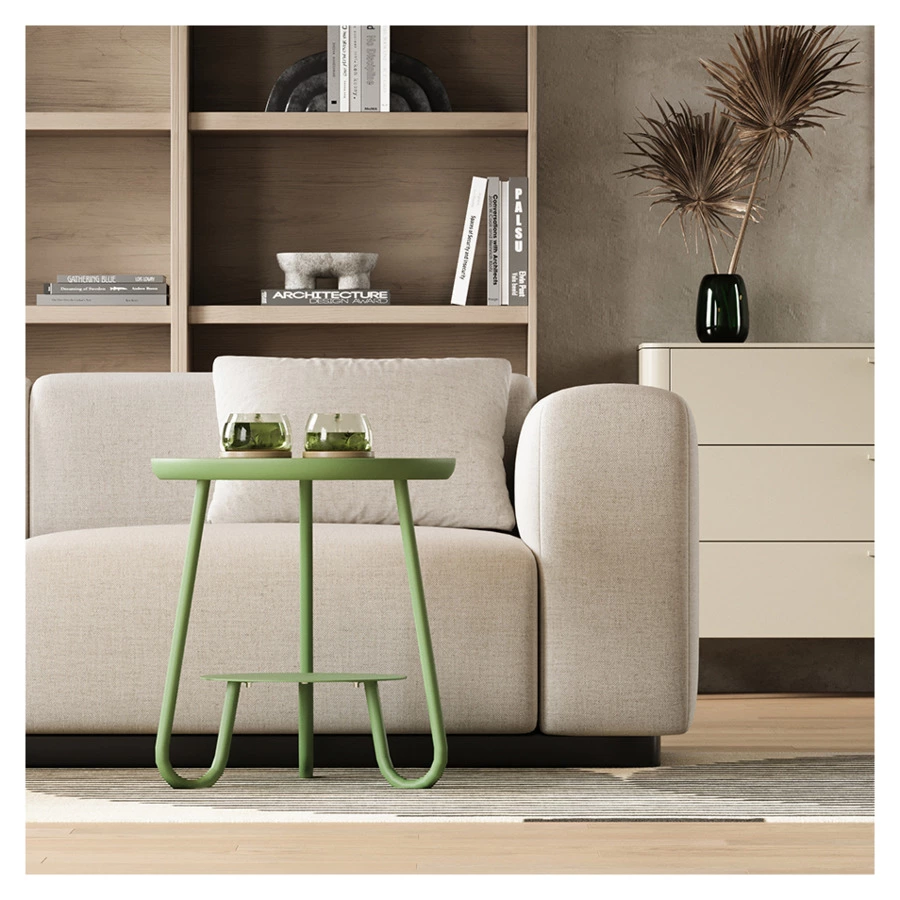 Столик Bergenson Bjorn Stian 50 см, зеленый, алюминий