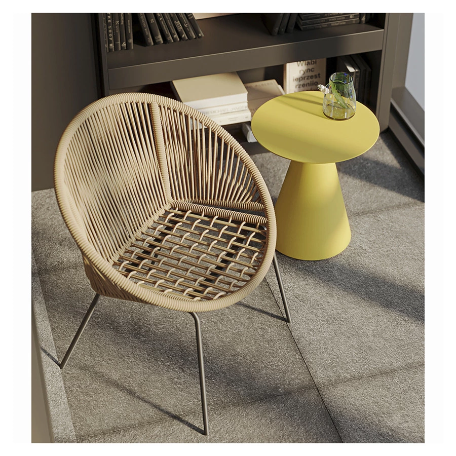 Столик кофейный Bergenson Bjorn Marius 50 см, желтый, алюминий