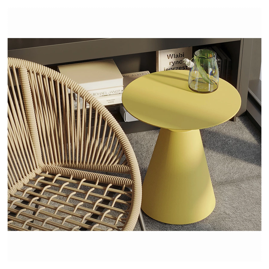 Столик кофейный Bergenson Bjorn Marius 50 см, желтый, алюминий