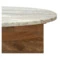 Столик кофейный Bergenson Bjorn Torhill 75х52 см, бежевый мрамор, дерево манго