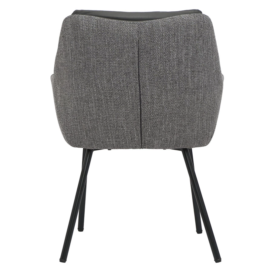 Стул Bergenson Bjorn Allar, экокожа, рогожка, серый, полиэстер