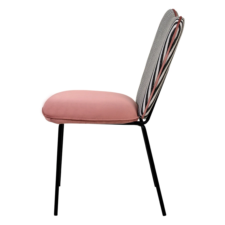 Стул Bergenson Bjorn Pompadour, велюр, пыльная роза, полиэстер