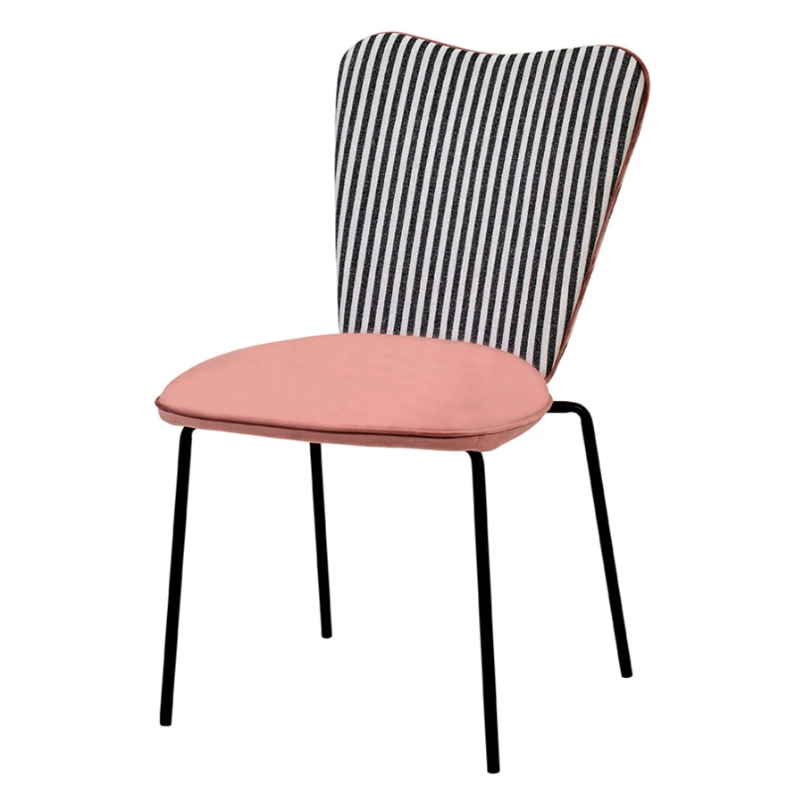 Стул Bergenson Bjorn Pompadour, велюр, пыльная роза, полиэстер