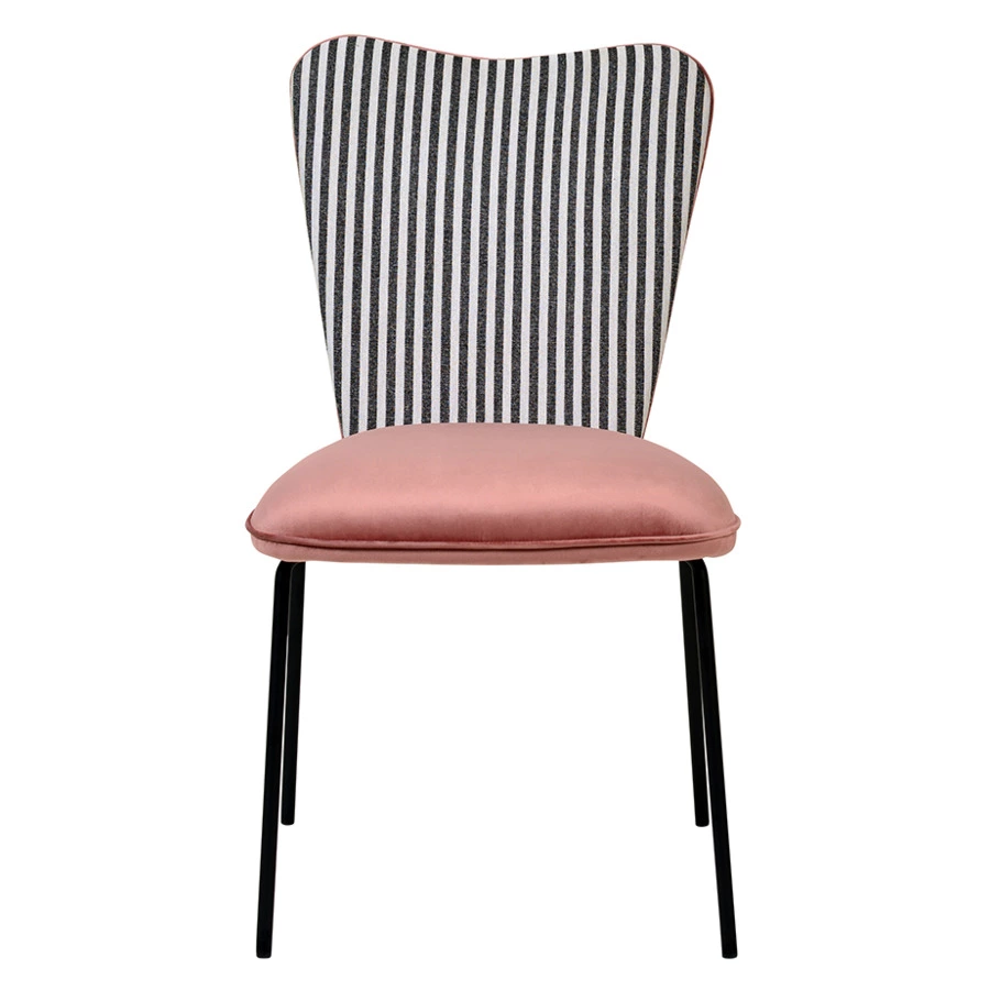 Стул Bergenson Bjorn Pompadour, велюр, пыльная роза, полиэстер