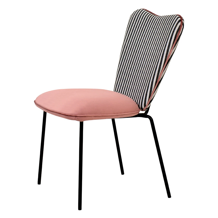 Стул Bergenson Bjorn Pompadour, велюр, пыльная роза, полиэстер