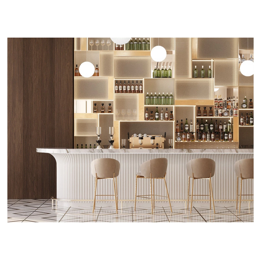 Стул полубарный Bergenson Bjorn Coral, велюр, серо-бежевый