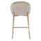 Стул полубарный Bergenson Bjorn Coral, велюр, серо-бежевый