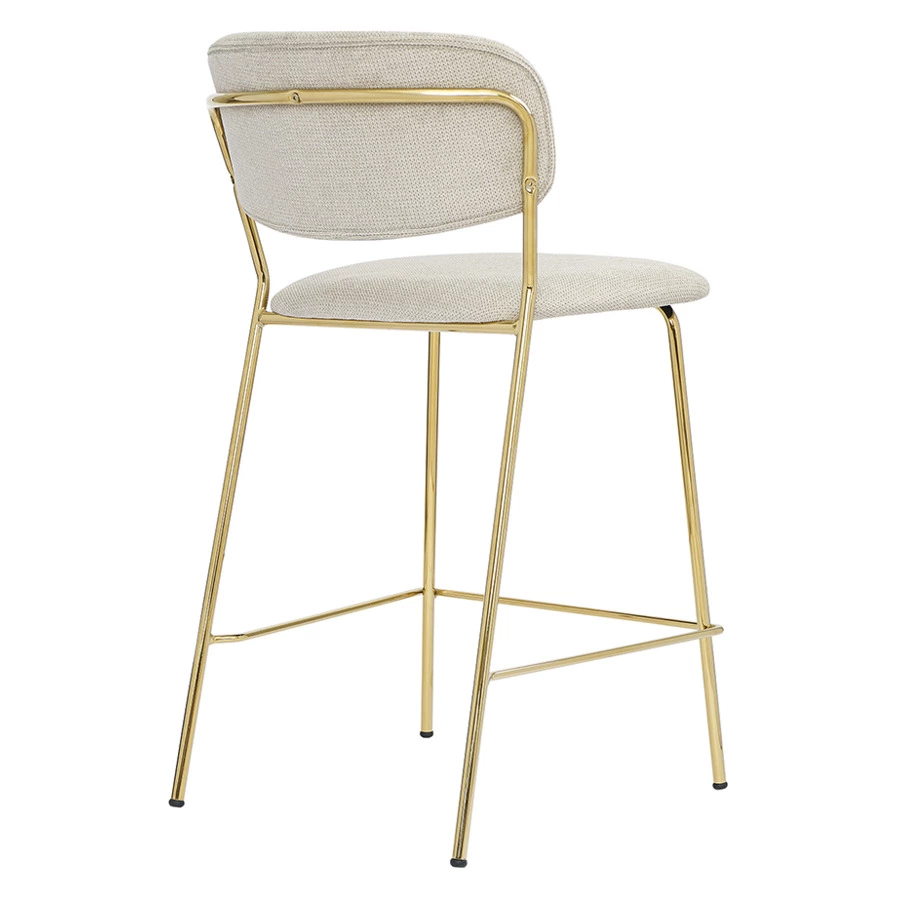 Стул полубарный Bergenson Bjorn Eirill, шенилл, серый, полиэстер