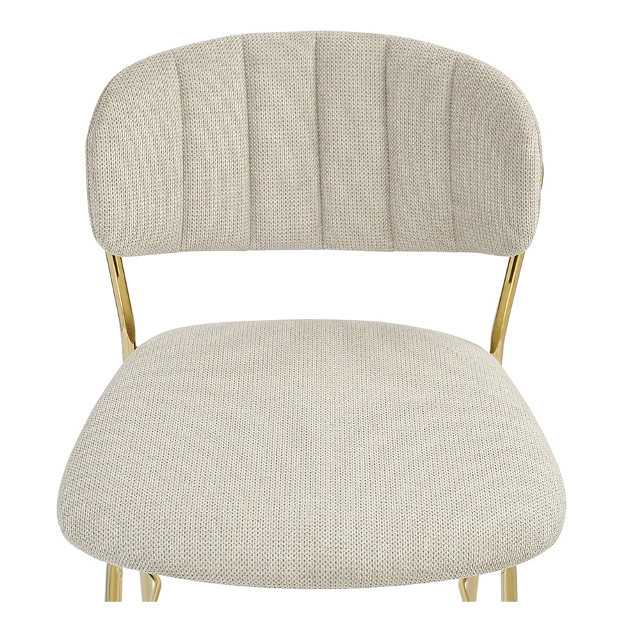 Стул полубарный Bergenson Bjorn Eirill, шенилл, серый, полиэстер