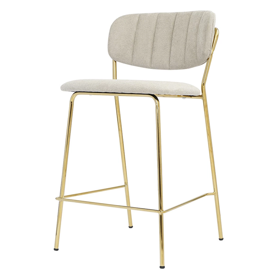 Стул полубарный Bergenson Bjorn Eirill, шенилл, серый, полиэстер