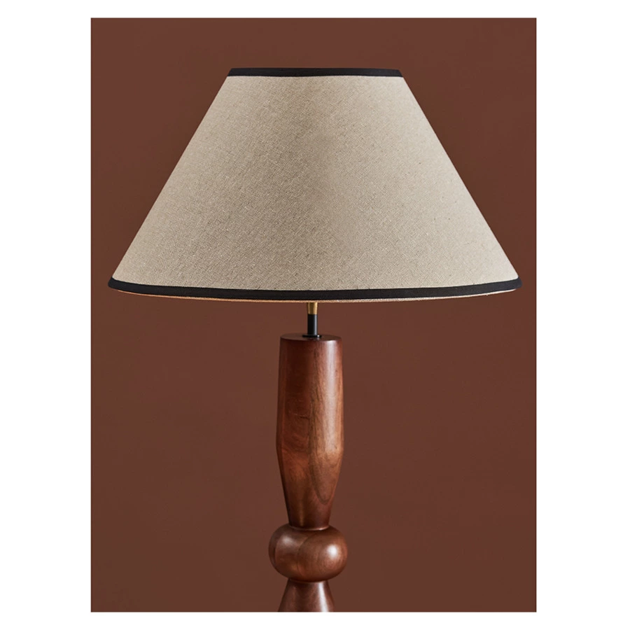 Торшер Bergenson Bjorn Torhill 150 см, бежевый, дерево манго