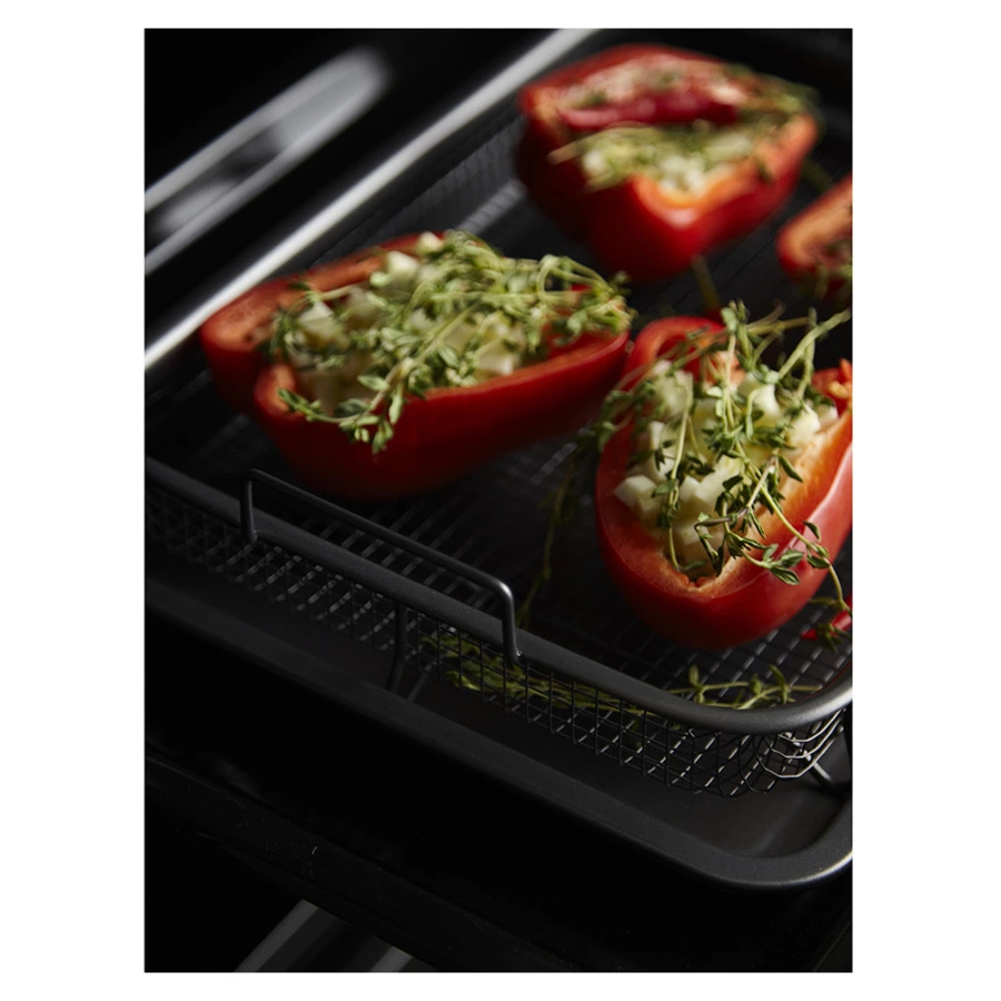 Противень для запекания с решеткой-гриль Liberty Jones Roast Masters 25х33 см, черный, сталь