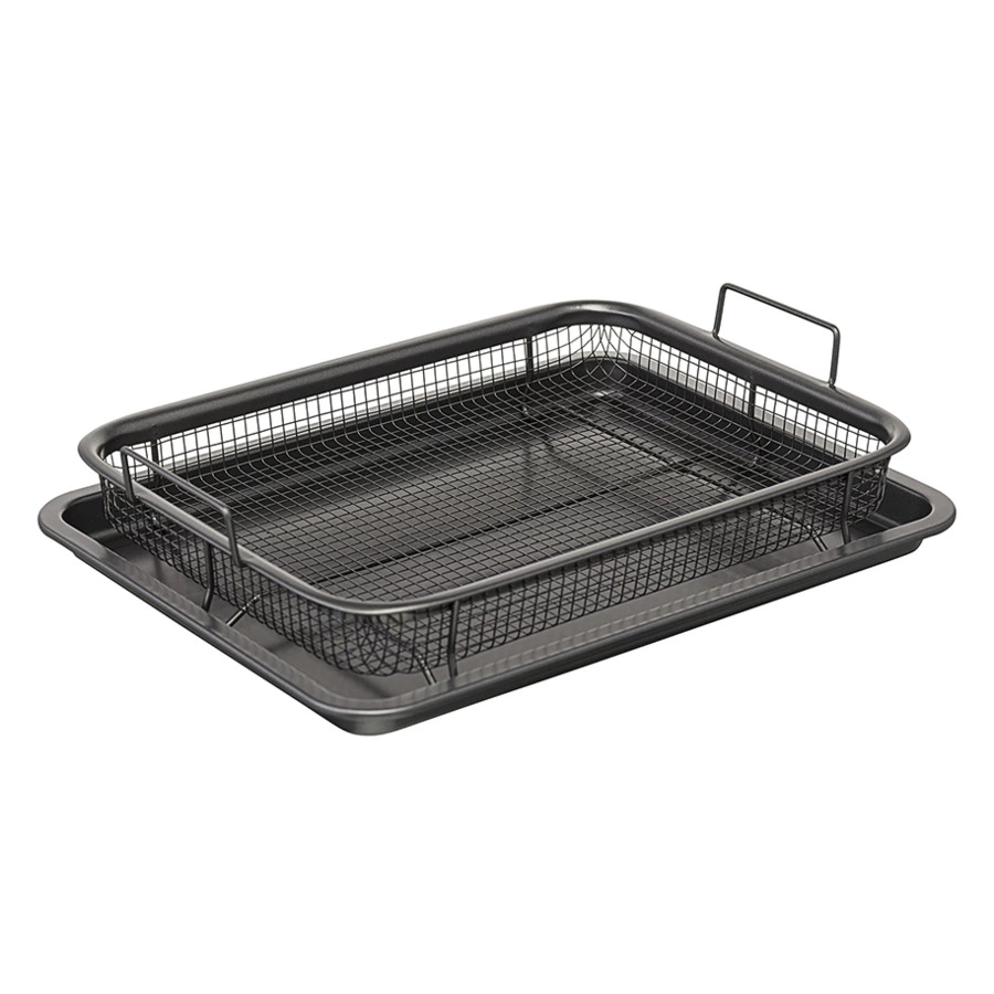 Противень для запекания с решеткой-гриль Liberty Jones Roast Masters 25х33 см, черный, сталь