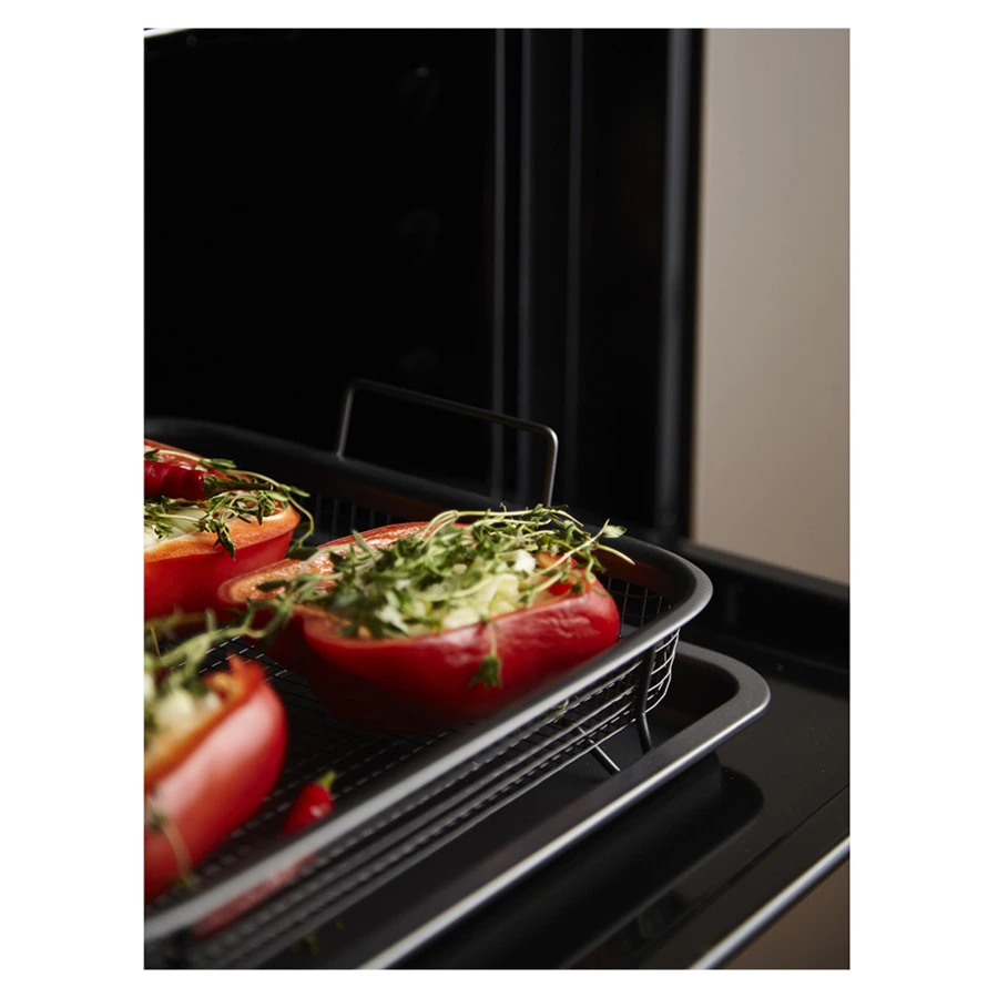 Противень для запекания с решеткой-гриль Liberty Jones Roast Masters 25х33 см, черный, сталь