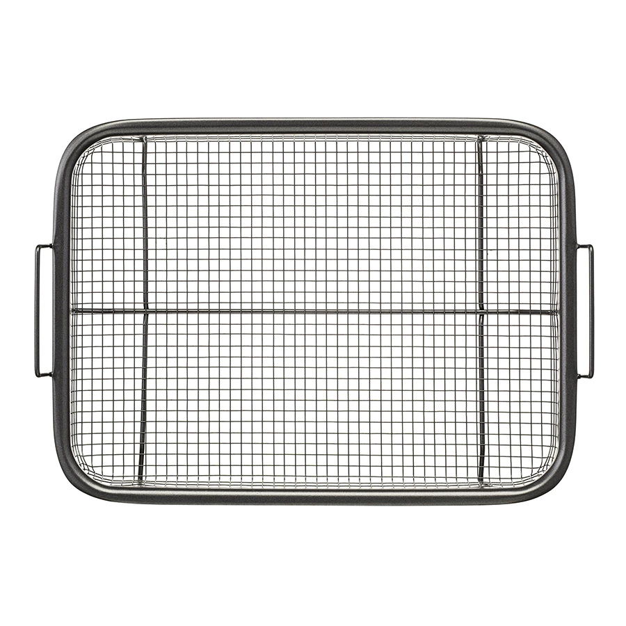 Противень для запекания с решеткой-гриль Liberty Jones Roast Masters 25х33 см, черный, сталь