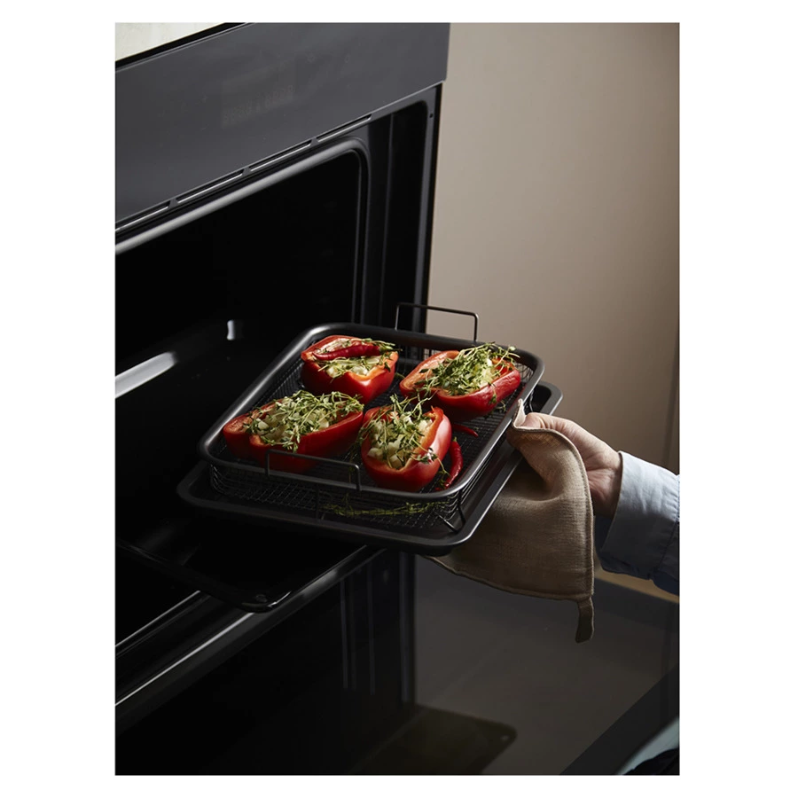 Противень для запекания с решеткой-гриль Liberty Jones Roast Masters 25х33 см, черный, сталь