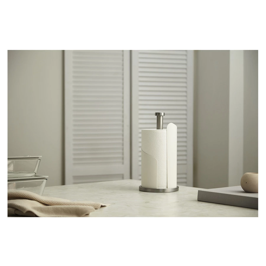 Держатель для бумажных полотенец Smart Solutions Riks, молочный, сталь