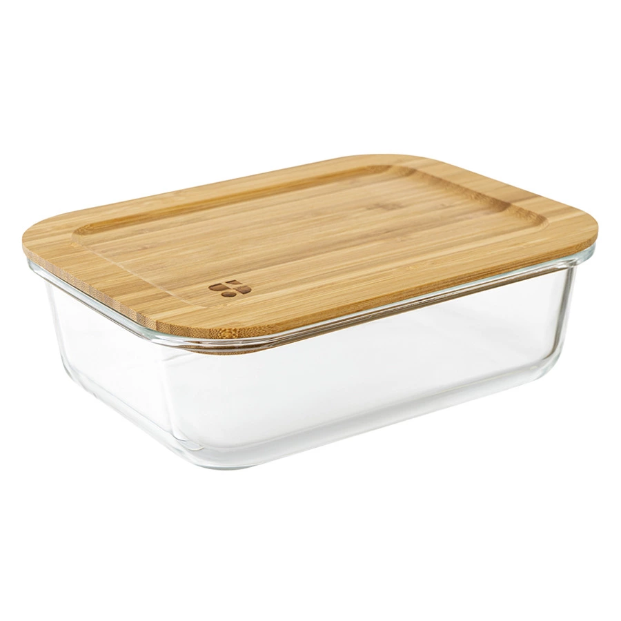 Набор контейнеров для запекания и хранения с крышками из бамбука Smart Solutions Eco Store, 3 шт