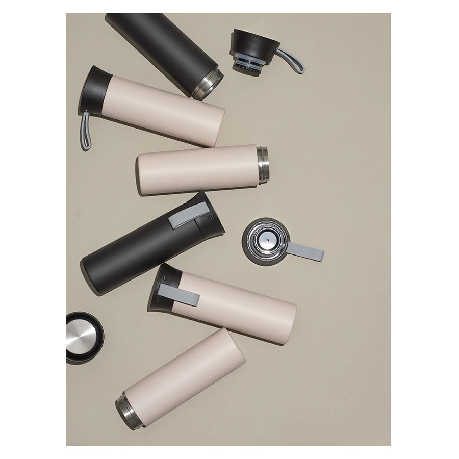 Термокружка Smart Solutions Keep Heat 500 мл, кремовая, сталь нержавеющая