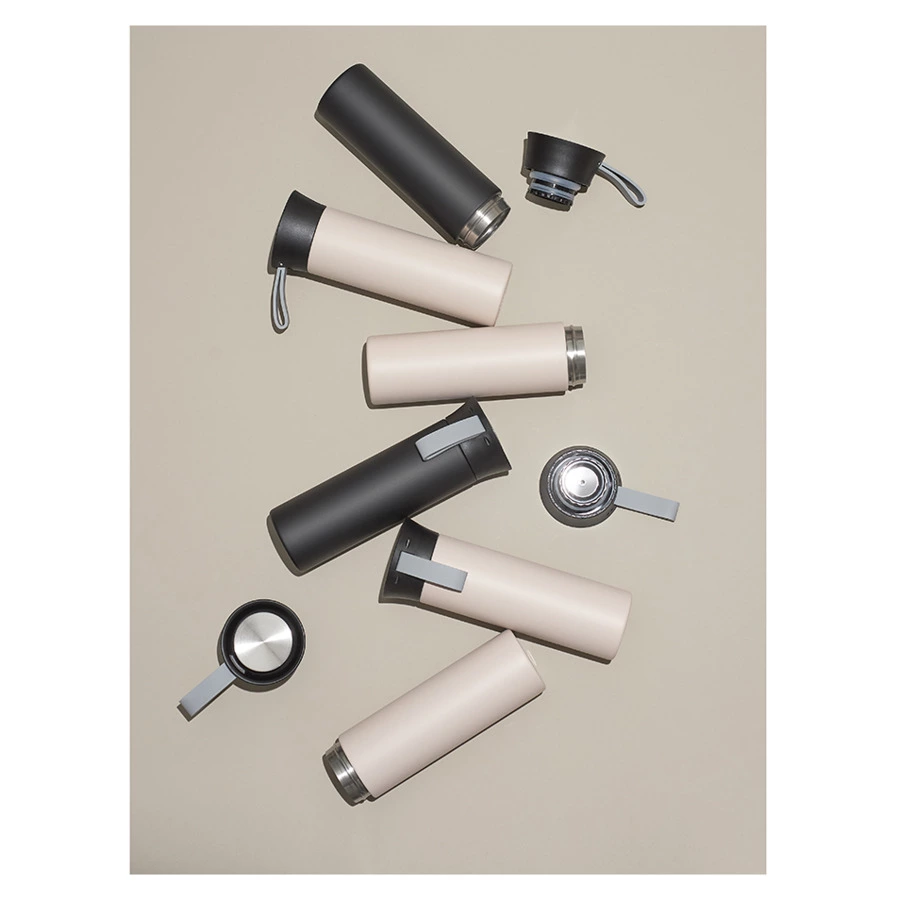 Термокружка Smart Solutions Keep Heat 500 мл, черная, сталь нержавеющая