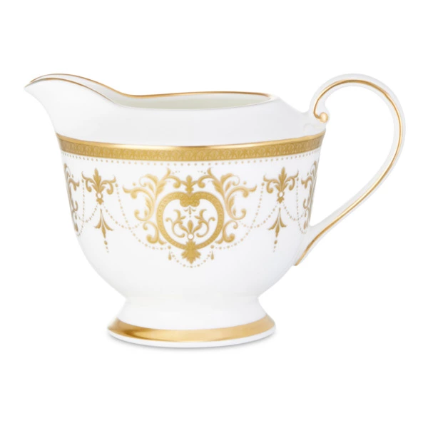 Молочник Narumi Золотая тиара 200 мл, фарфор костяной