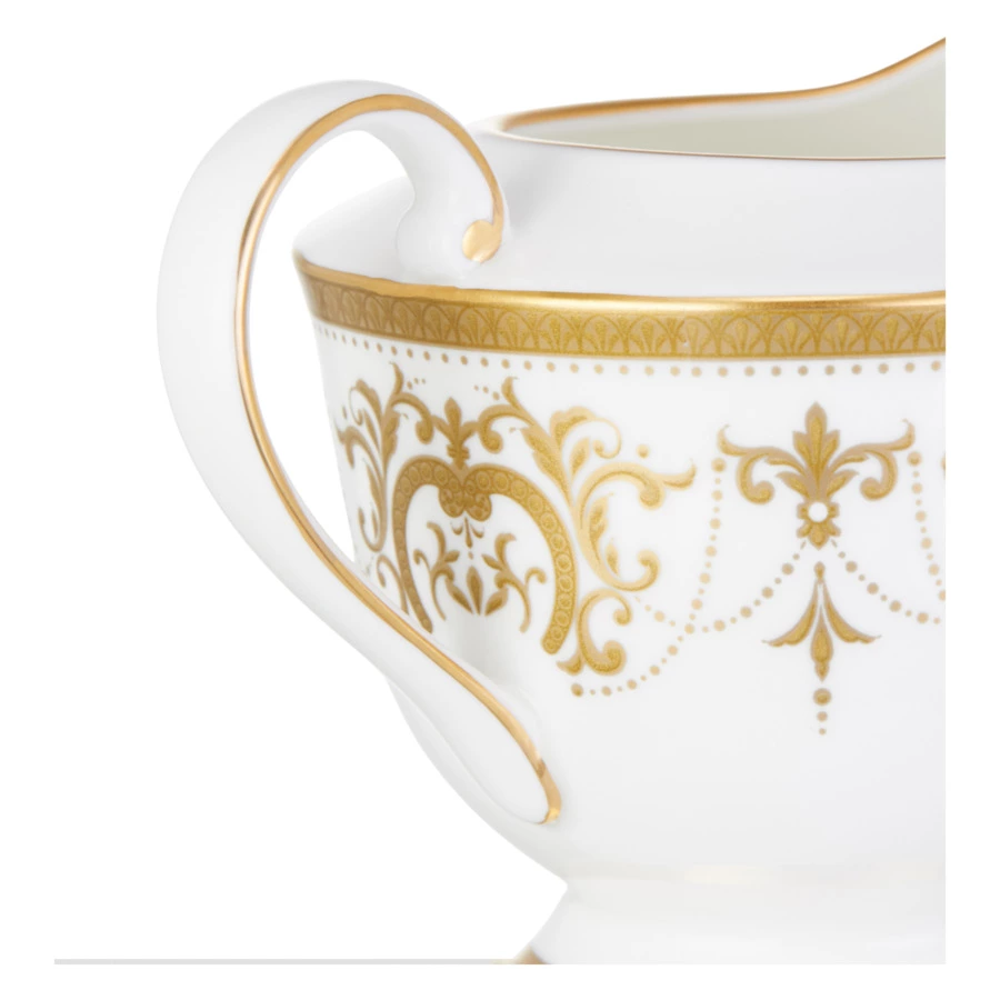 Молочник Narumi Золотая тиара 200 мл, фарфор костяной