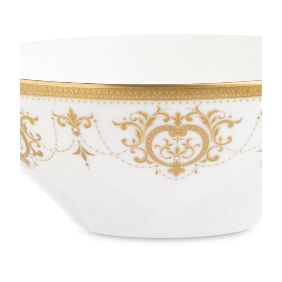 Салатник индивидуальный Narumi Золотая тиара 13 см, фарфор костяной