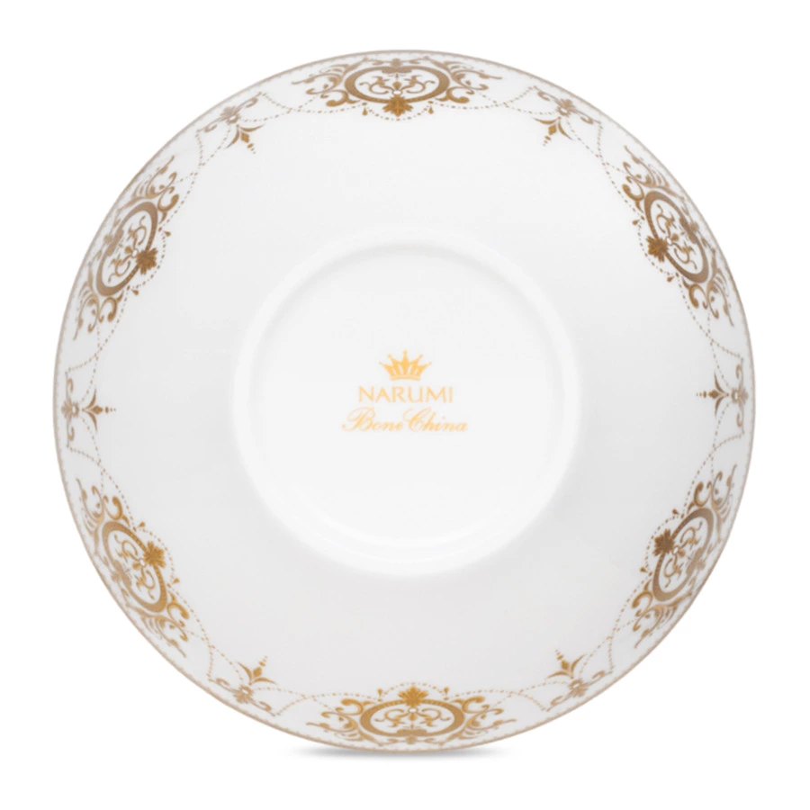 Салатник индивидуальный Narumi Золотая тиара 13 см, фарфор костяной