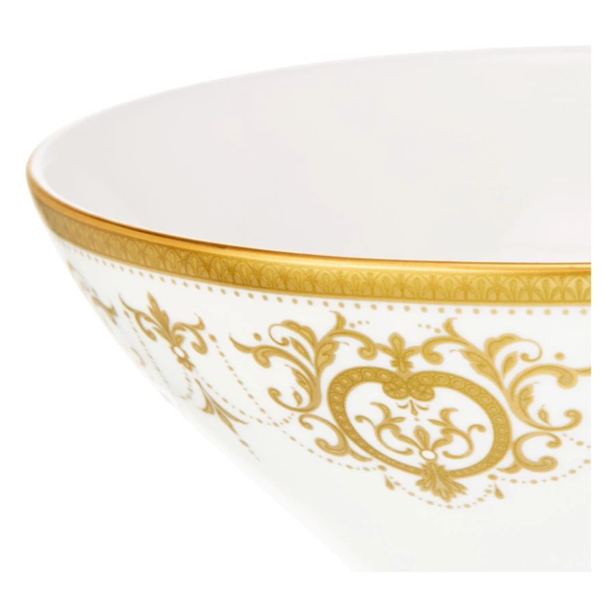 Салатник индивидуальный Narumi Золотая тиара 14 см, фарфор костяной