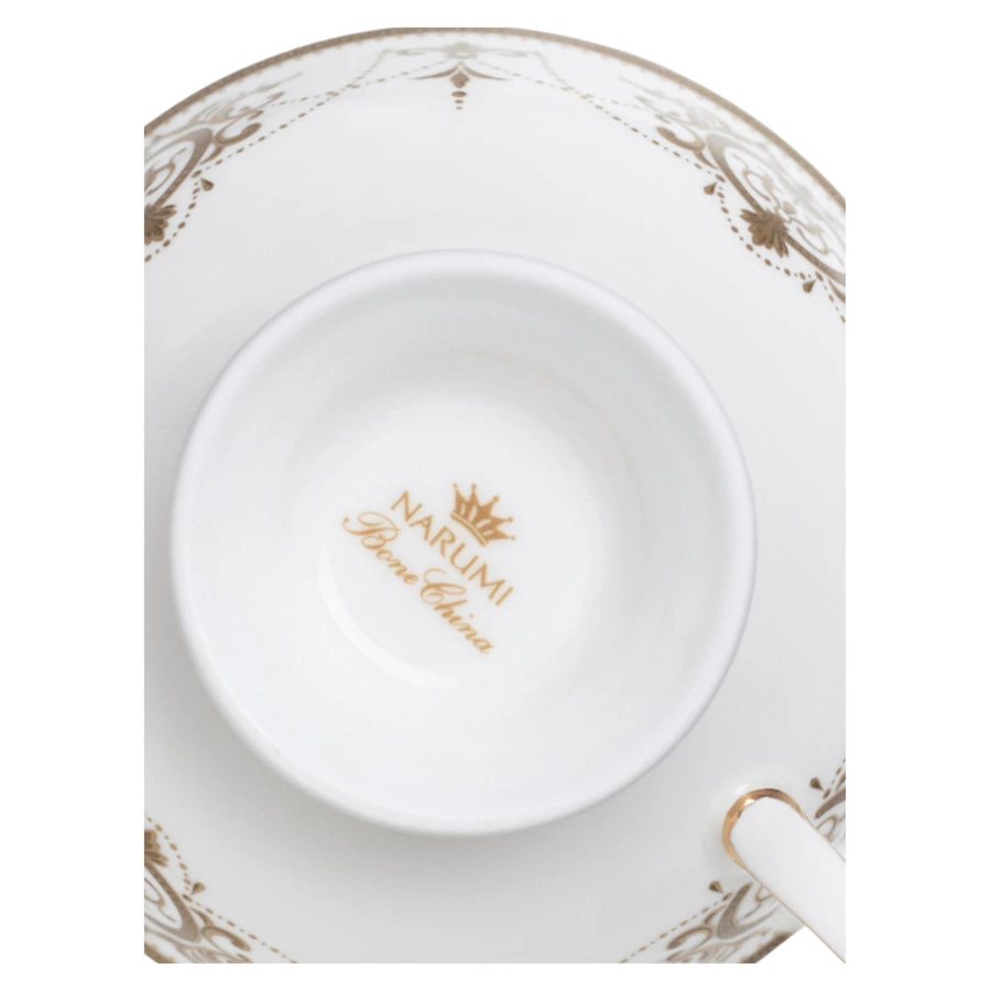Чашка чайная Narumi Золотая тиара 230 мл, фарфор костяной