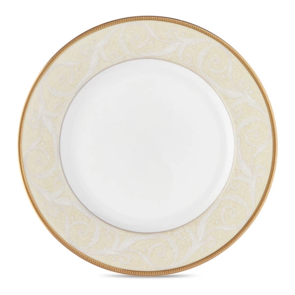 Тарелка закусочная Narumi Золотой ноктюрн 23 см, фарфор костяной