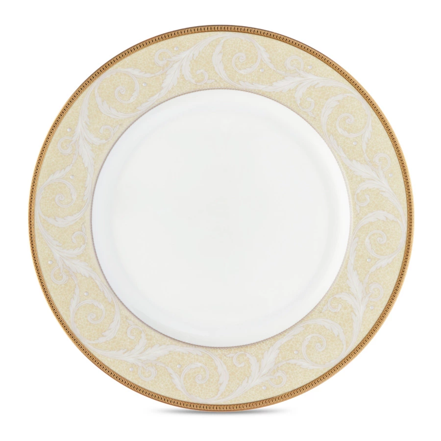 Тарелка обеденная Narumi Золотой ноктюрн 27 см, фарфор костяной