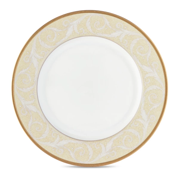 Тарелка обеденная Narumi Золотой ноктюрн 27 см, фарфор костяной