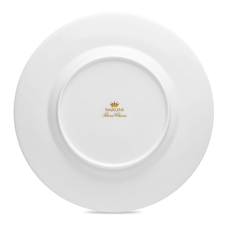 Тарелка обеденная Narumi Золотой ноктюрн 27 см, фарфор костяной