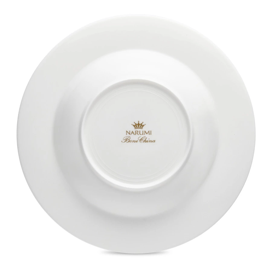 Тарелка суповая Narumi Золотой ноктюрн 23 см, фарфор костяной