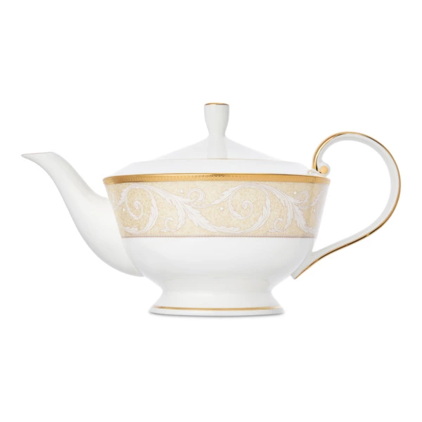 Чайник Narumi Золотой ноктюрн 940 мл, фарфор костяной