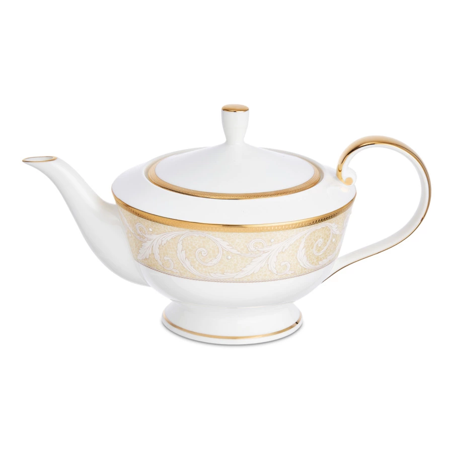 Чайник Narumi Золотой ноктюрн 940 мл, фарфор костяной