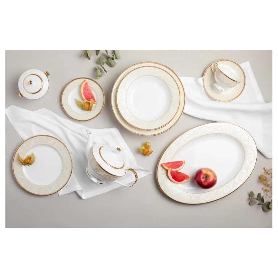 Сахарница Narumi Золотой ноктюрн 300 мл, фарфор костяной