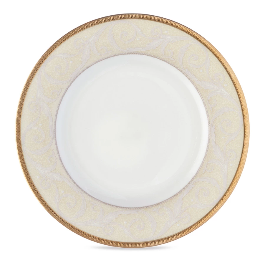 Тарелка пирожковая Narumi Золотой ноктюрн 16 см, фарфор костяной