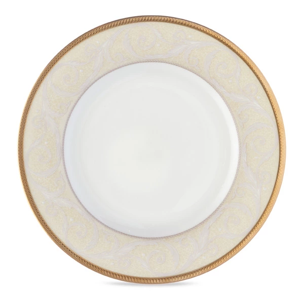 Тарелка пирожковая Narumi Золотой ноктюрн 16 см, фарфор костяной