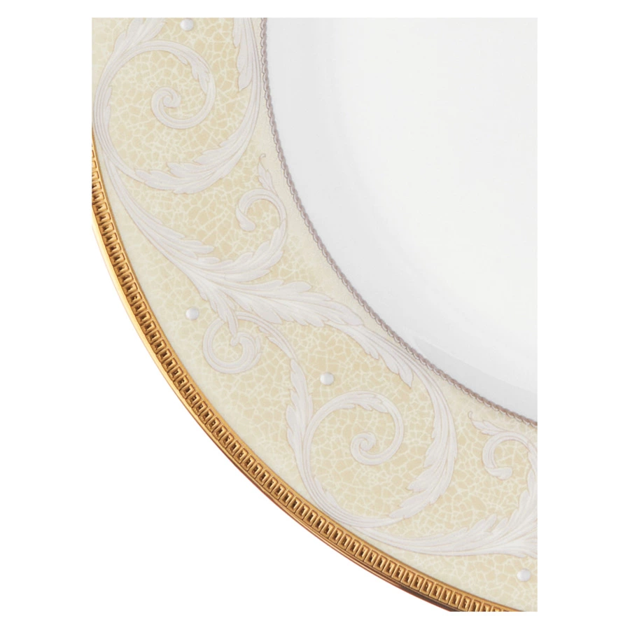 Тарелка пирожковая Narumi Золотой ноктюрн 16 см, фарфор костяной