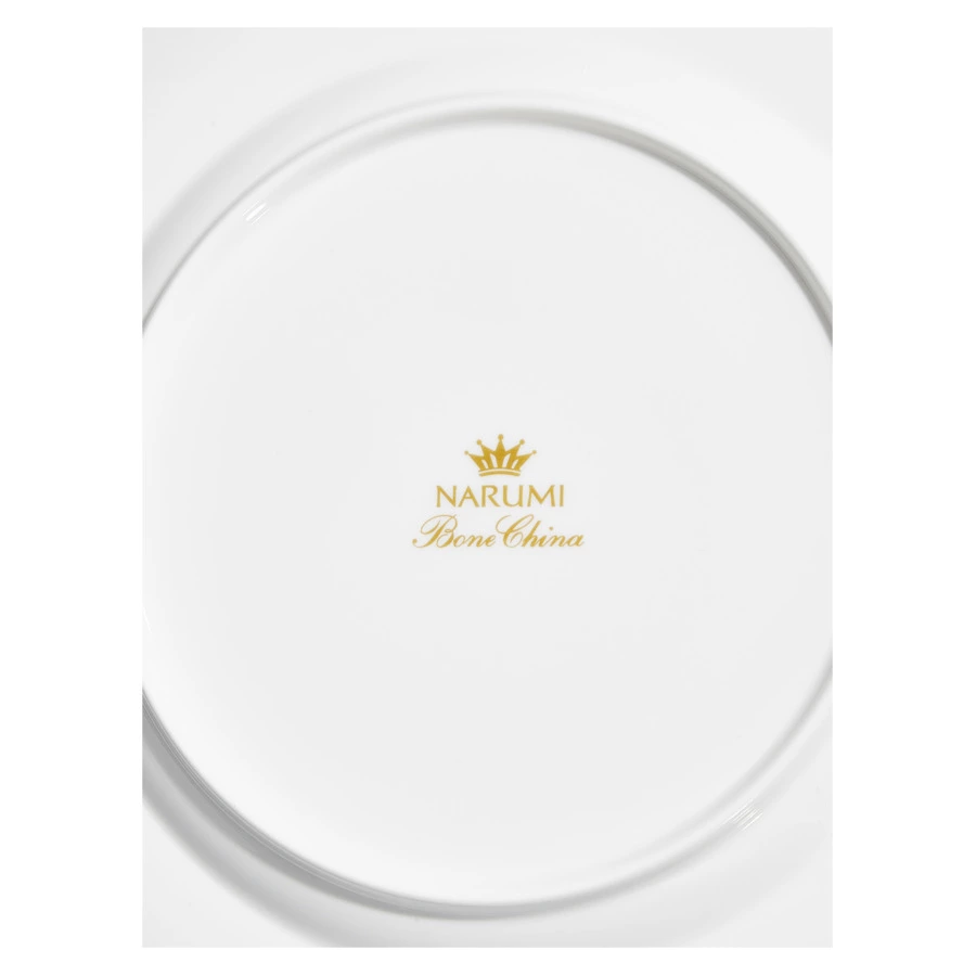 Тарелка обеденная Narumi Терраса, рельеф 27 см, фарфор костяной, матовая, белая, блестящая