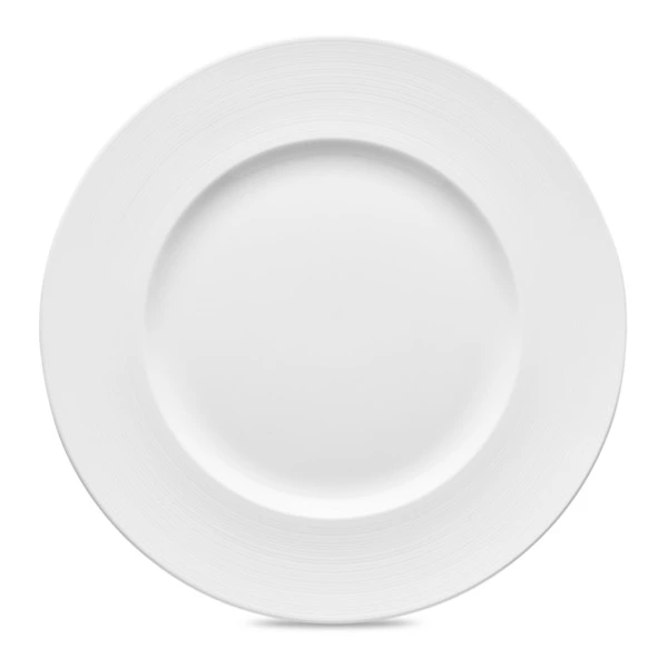 Тарелка закусочная Narumi Терраса, рельеф 21 см, фарфор костяной, матовая, белая, блестящая