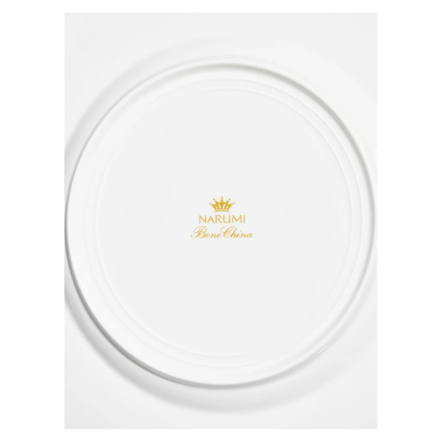 Тарелка закусочная Narumi Терраса, рельеф 21 см, фарфор костяной, матовая, белая, блестящая